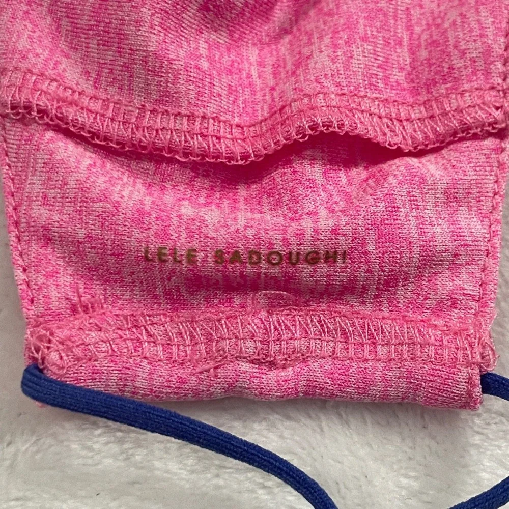 Lot of 20 Lele Sadoughi Reusable Face Masks Adjustable Jersey Knit Pink Blue GrY